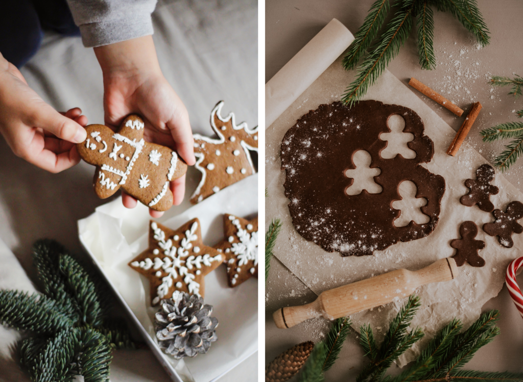 Noël slow, naturel et fait maison : préparer des biscuits de noël et des petites figurines de pâte à sel pour décorer la table et le sapin